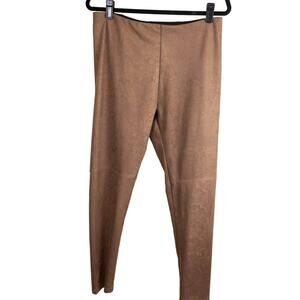 Lysse Brown Tan  Snakeskin Print Pants Large